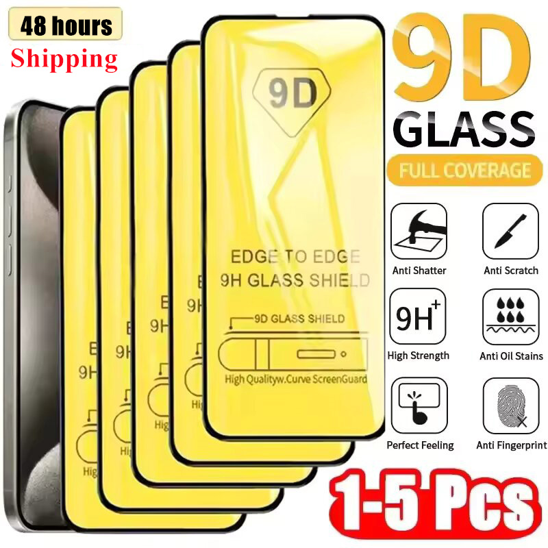 Screen Protector Film - 1-5 pièces 9D HD 8K verre