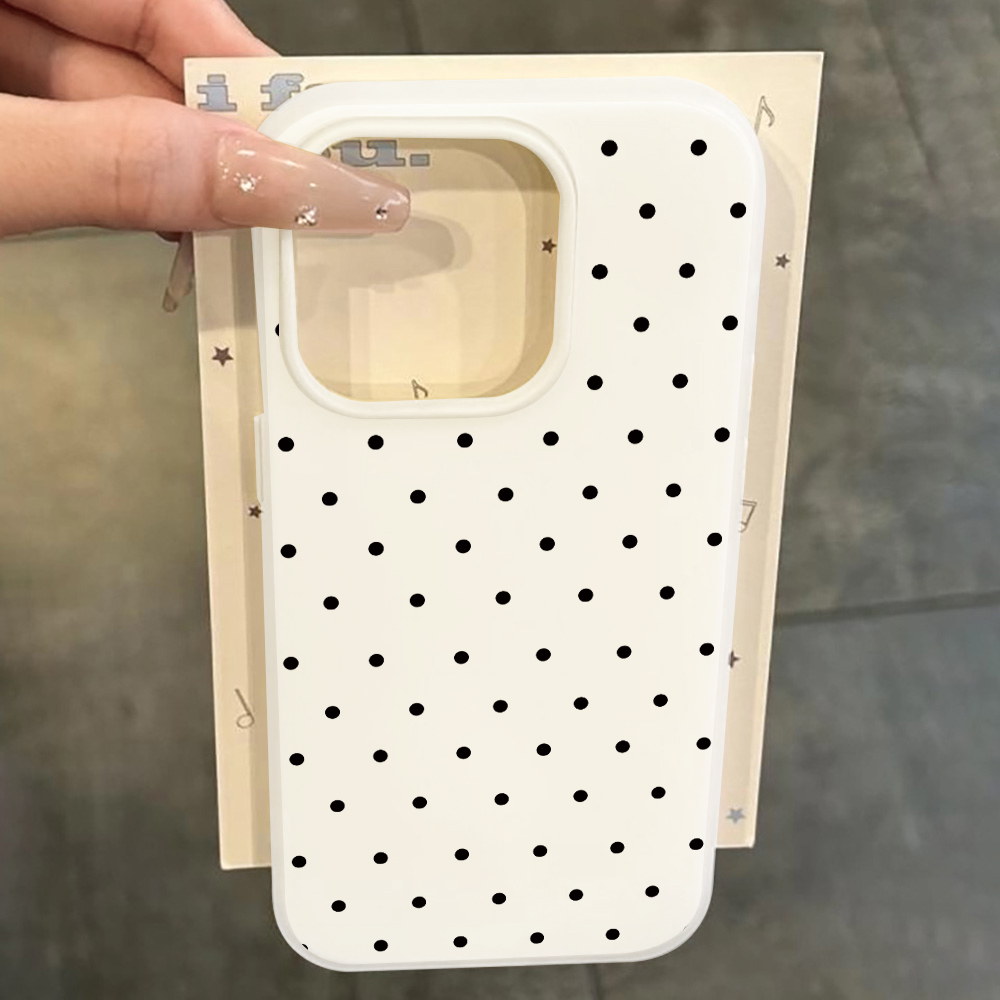 Samsung Galaxy S25 - Coque minimaliste à pois anti-poussière pour