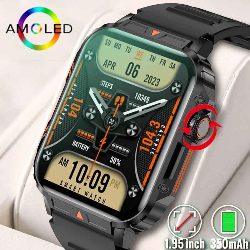 Smartwatch Faces - Montre intelligente militaire étanche pour homme,