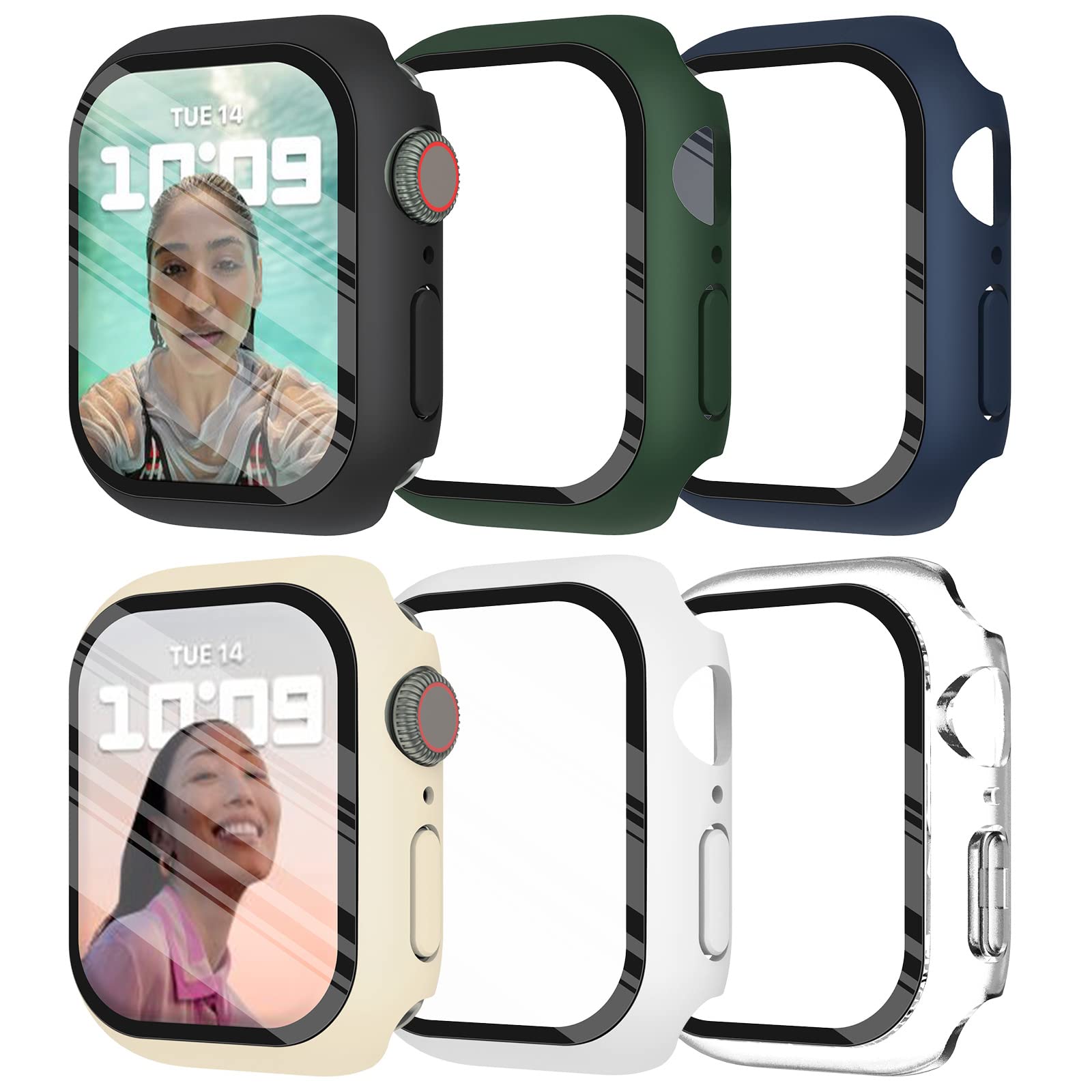 Smartwatch Icon - Verre trempé + couvercle pour Apple