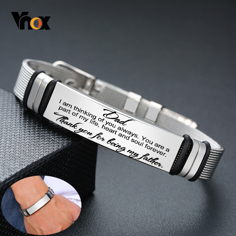 Stainless Mesh Band - Vnox-Bracelets en acier inoxydable pour hommes,