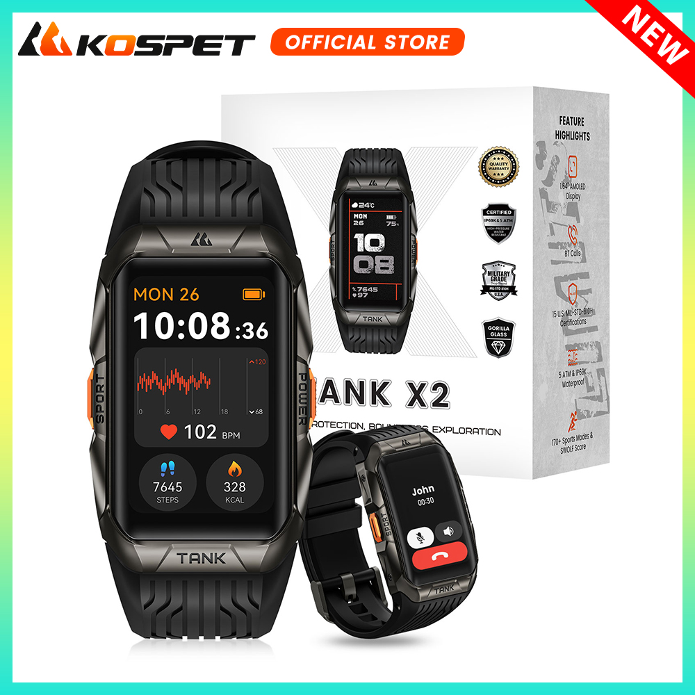 Smartwatch Face - KOéventuelles ET-Montre intelligente étanche pour homme,