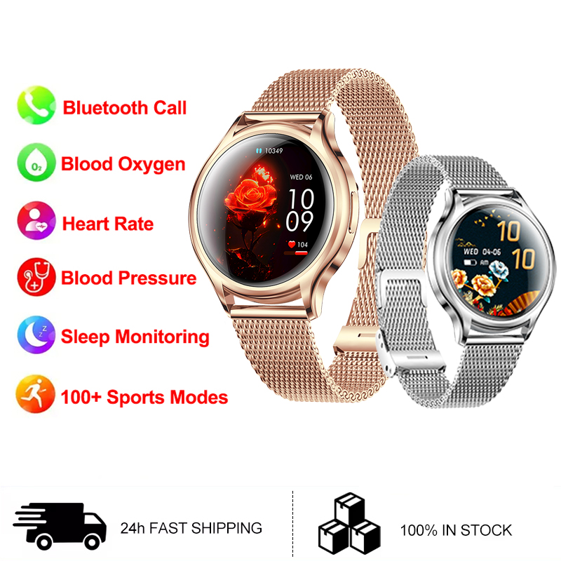 Smartwatch Face - 1.27 pouces femmes montre intelligente Bluetooth