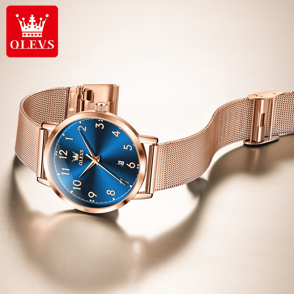 OLEVS 5653 femme montres éléga - Stainless Mesh Band avis et prix