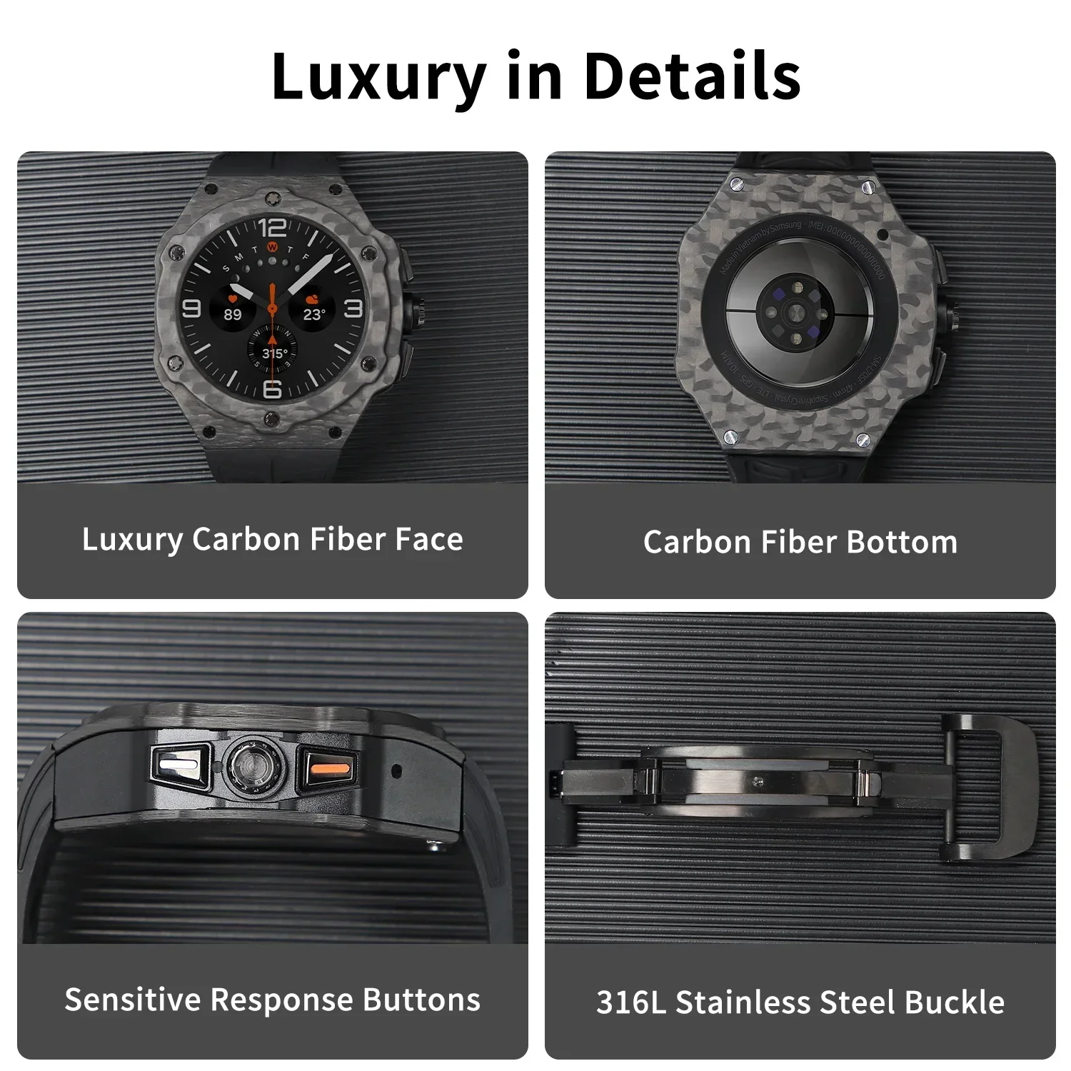Kit de modification de luxe po - Samsung Smartwatch Ultra Accessories avis et prix