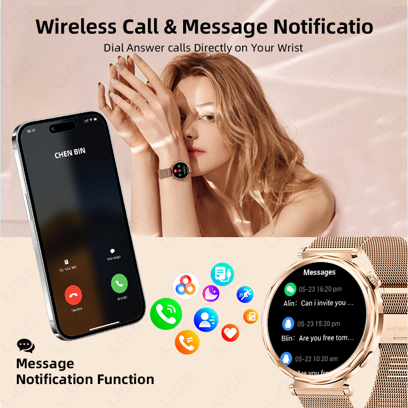 LIGE montre intelligente femme - Smartwatch Custom avis et prix