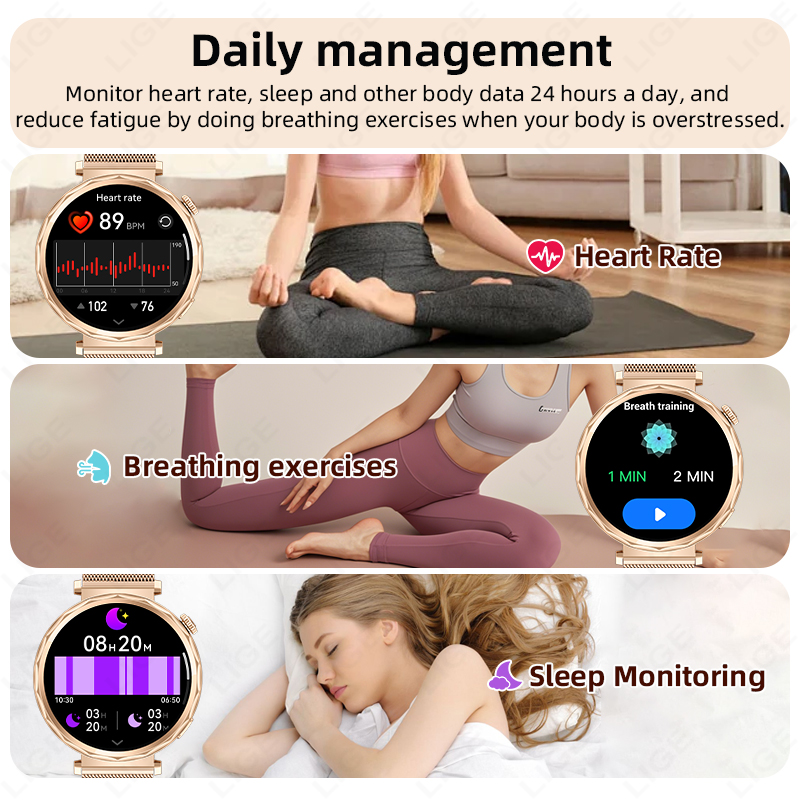 LIGE montre intelligente femme - Smartwatch Custom avis et prix