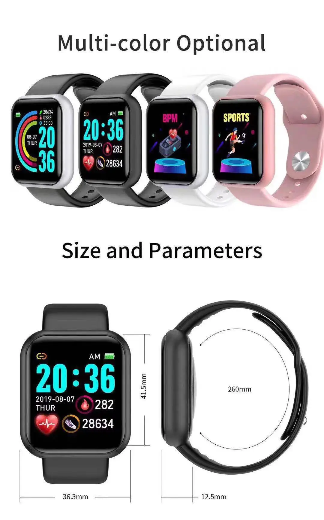 Montre connectée D20 Pro pour  - Smartwatch Touch avis et prix