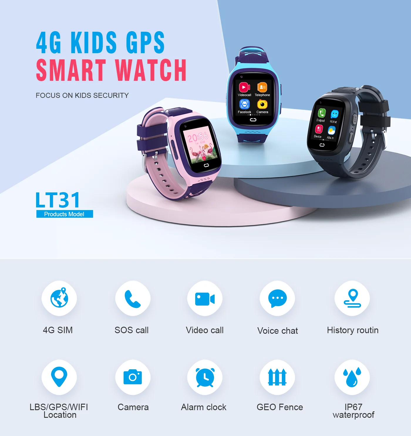 4G enfants Smartwatch SOS étan - Smartwatch Id avis et prix