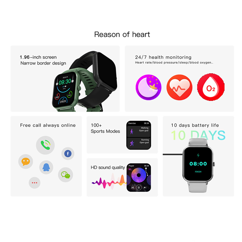 Montre intelligente d'appel Bl - Smartwatch Face avis et prix