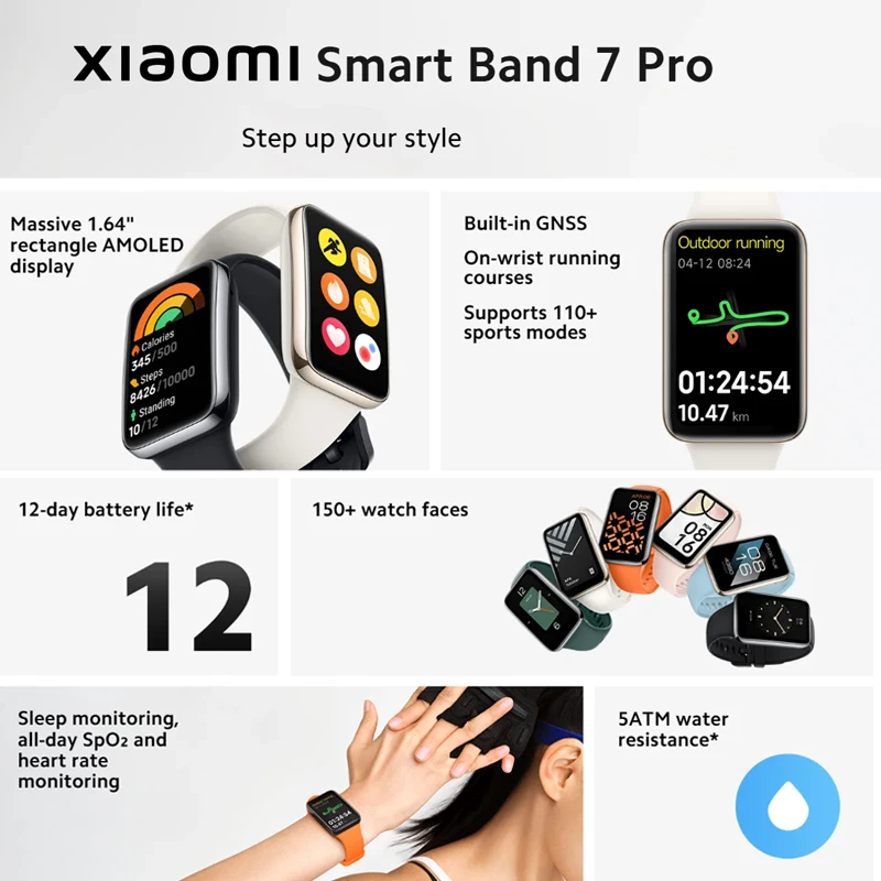 Xiaomi Smart Band 7 Pro 1.64 ' - Smartwatch Faces avis et prix