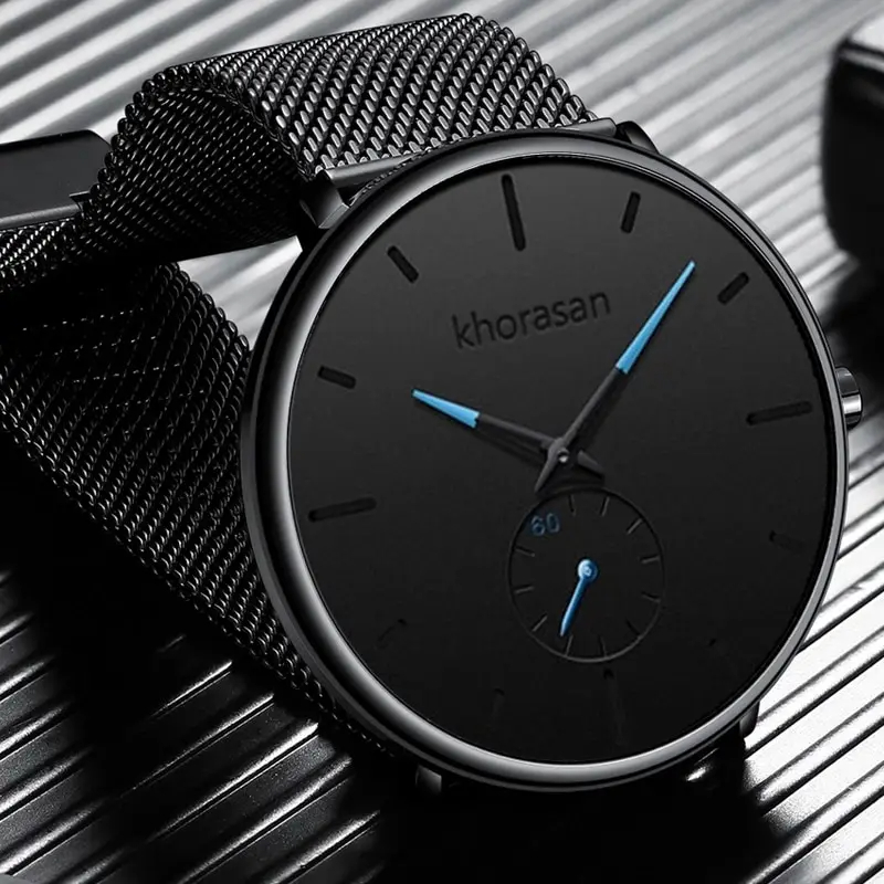 YOLAKO hommes mode minimaliste - Stainless Mesh Band avis et prix