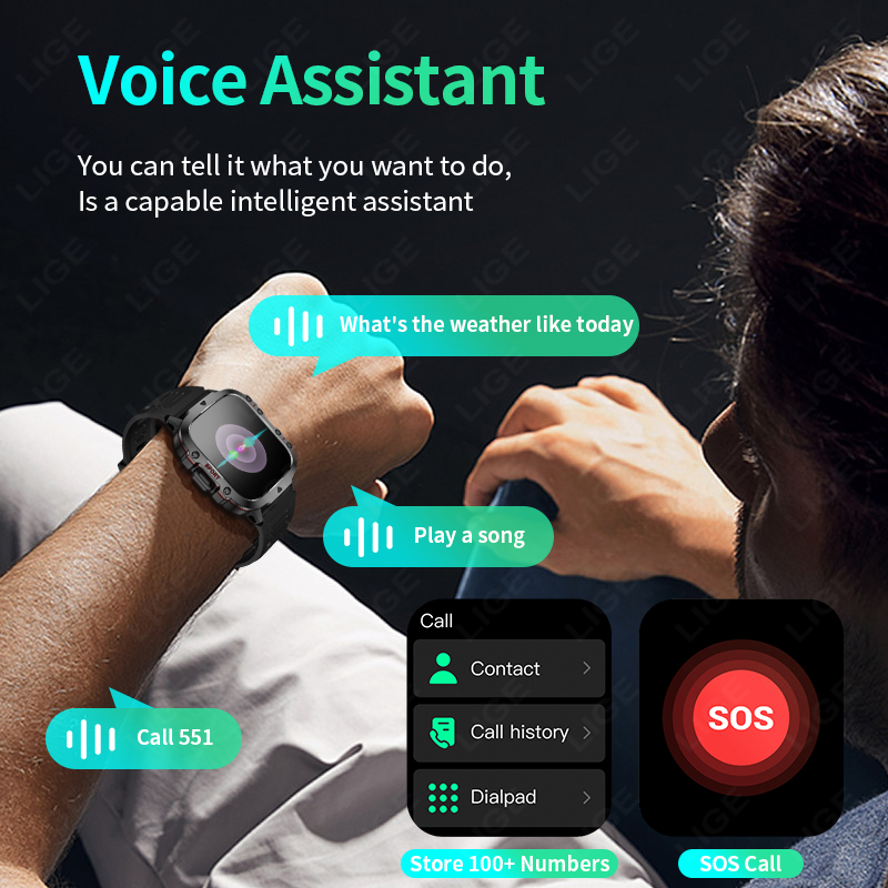 LIGE montre intelligente extér - Smartwatch Face avis et prix