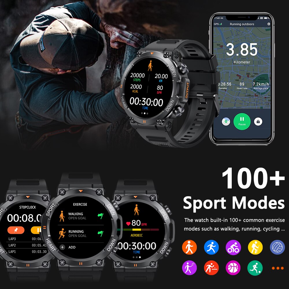 MEVADEN 1.39 pouces HD Bluetoo - Smartwatch Face avis et prix